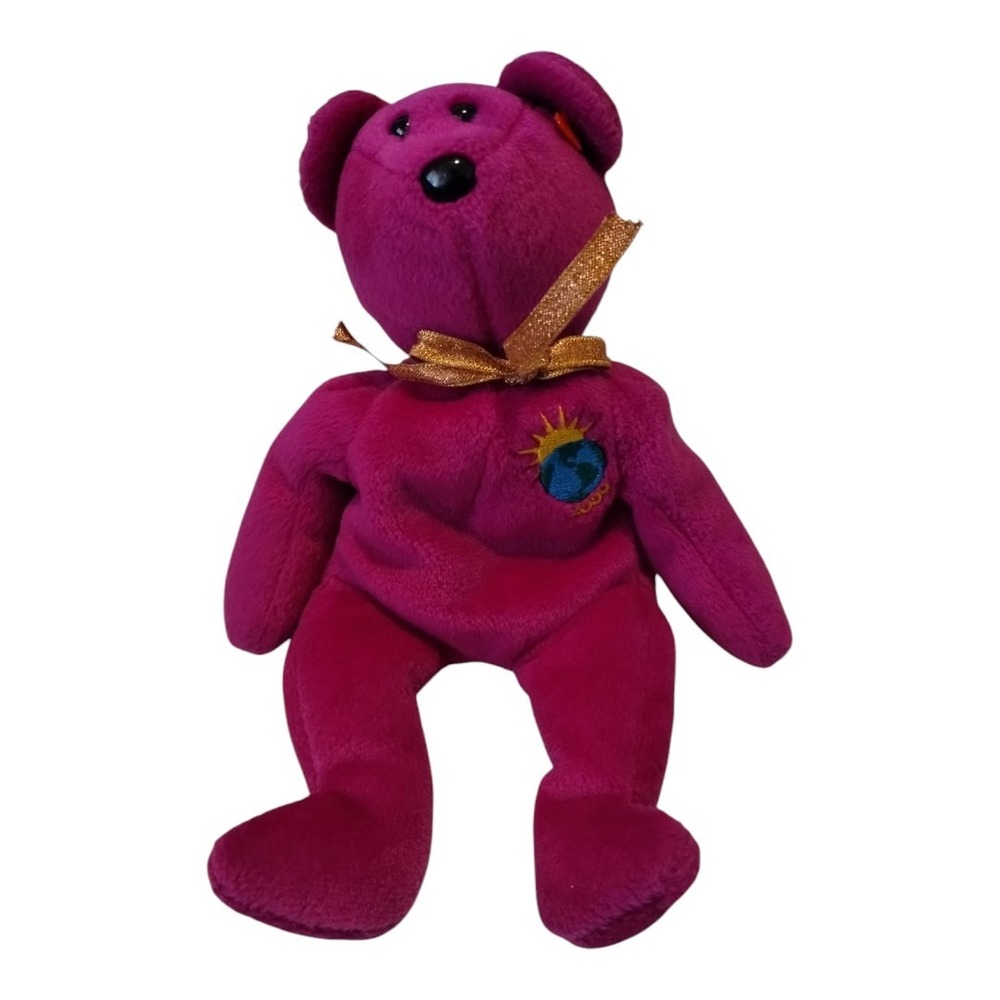 Millenium Bear 2000 - TY Beanie‎ Baby Retired Plush Collectable